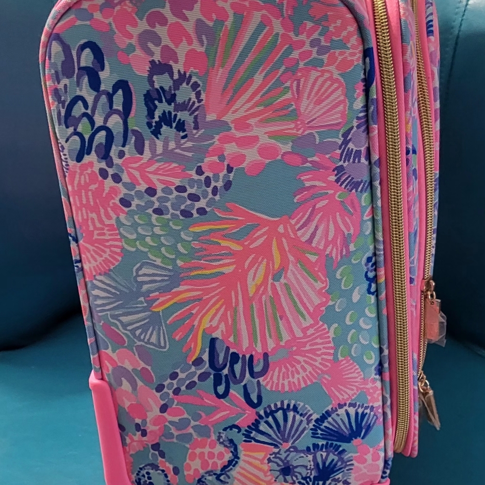 Rare Lilly Pulitzer Rolling Carry On Luggage - Picture 8 of 10